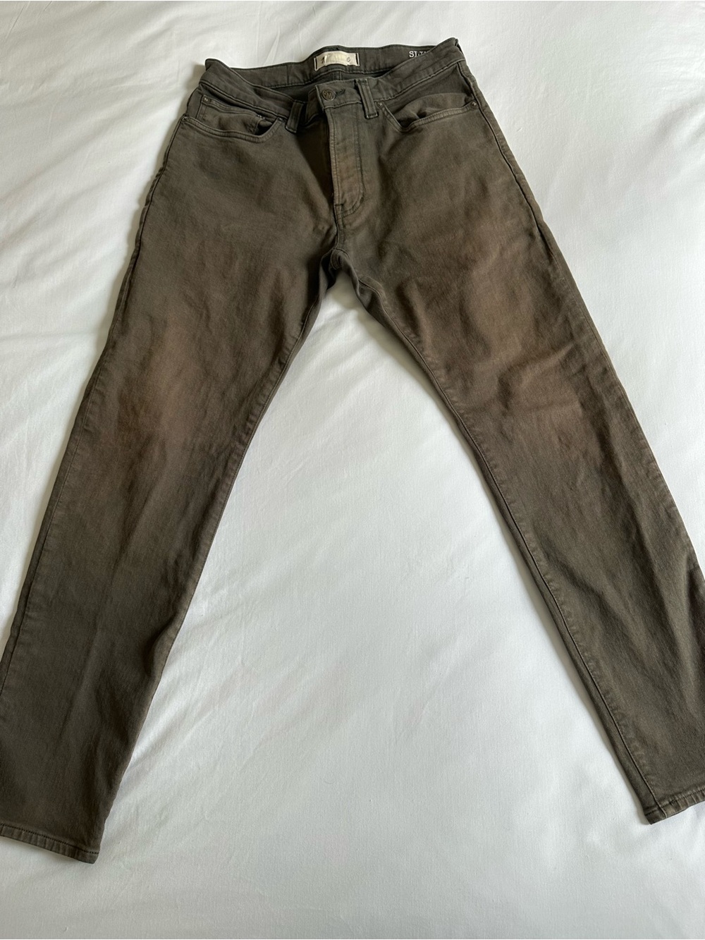 Madewell Men’s Slim Olive / Deep Green Jeans - 30x30